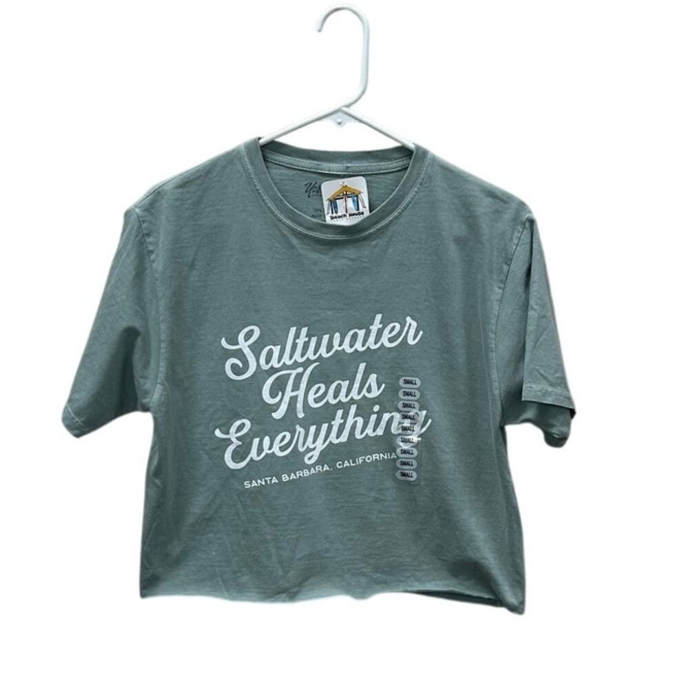 Yesterdays Salt Water Green Tee size S NWT